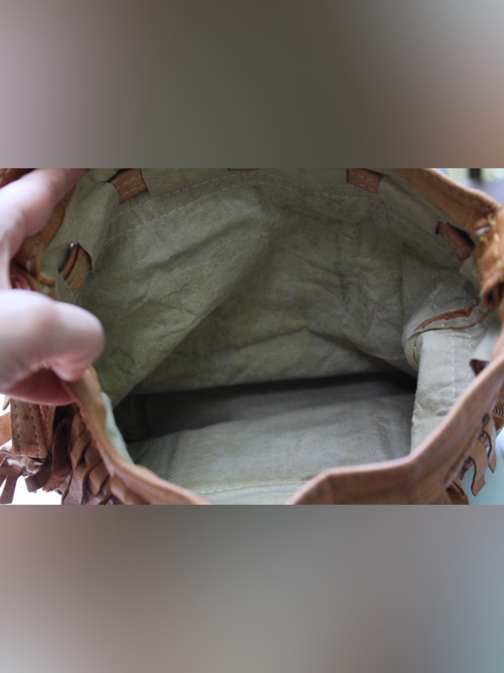 Vintage Moroccan leather bucket bag - Picture 6 of 11